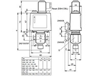 Pressure monitors and pressure switches - DSB, DSF - Dimensional Drawing