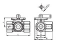 3-way regulating ball valve - BKR-DIM
